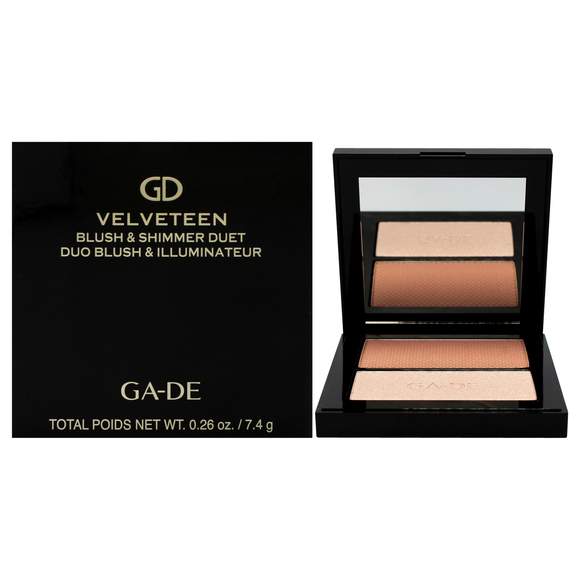 Velveteen Blush and Shimmer Duet - 12 Natural and Glow by GA-DE Women 0.26 oz - Picture 1 of 6